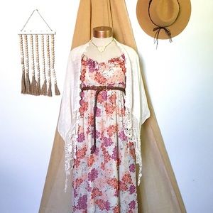 Elegant Floral Maxi Dress with adjustable Straps